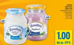 diska Landliebe Joghurt oder Joghurt mild Angebot