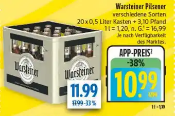diska Warsteiner Pilsener Angebot