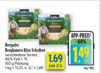 diska Bergader Bergbauern Käse Scheiben Angebot