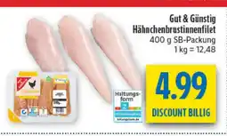 diska Gut & Günstig Hähnchenbrustinnenfilet Angebot