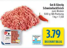 diska Gut & Günstig Schweinehackfleisch Angebot