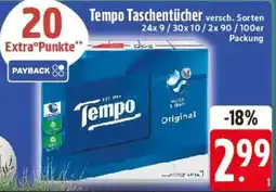E-Center Tempo Taschentucher Angebot