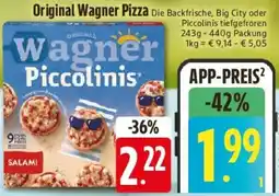 E-Center Original Wagner Pizza Angebot