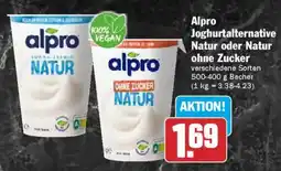 AEZ Alpro Joghurtalternative Natur oder Natur ohne Zucker Angebot