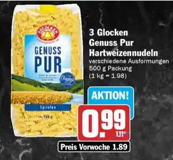 AEZ 3 Glocken Genuss Pur Hartweizennudeln Angebot