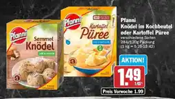 AEZ Pfanni Knödel im Kochbeutel oder Kartoffel Püree Angebot