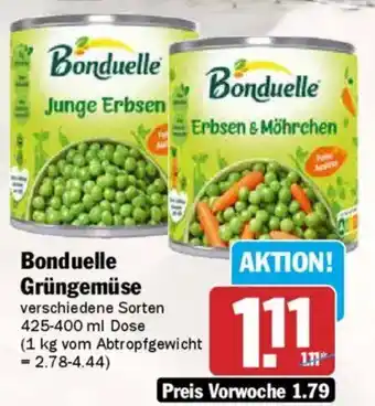 AEZ Bonduelle Grüngemüse Angebot