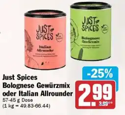 AEZ Just Spices Bolognese Gewürzmix oder Italian Allrounder Angebot