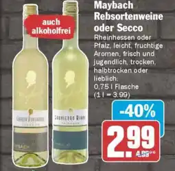 AEZ Maybach Rebsortenweine oder Secco Angebot