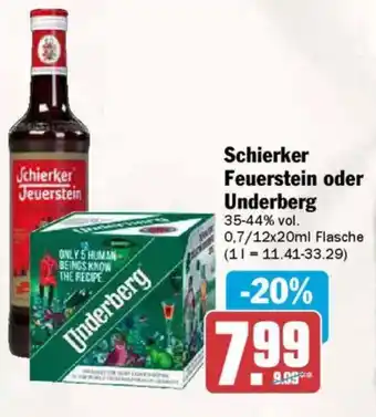 AEZ Schierker Feuerstein oder Underberg Angebot