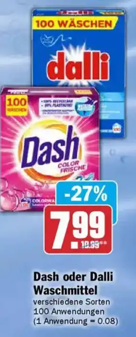 AEZ Dash oder Dalli Waschmittel Angebot