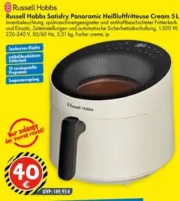 TEDi Russell Hobbs Satisfry Panoramic Heißluftfritteuse Cream Angebot