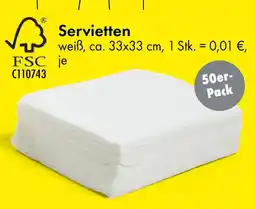 TEDi Servietten 50er- Pack Angebot