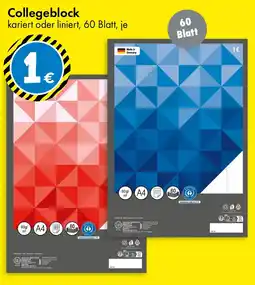 TEDi Collegeblock Angebot