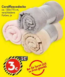 TEDi Coralfleecedecke ca. 130x170 cm Angebot