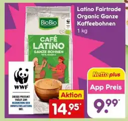 Netto Marken-Discount Latino Fairtrade Organic Ganze Kaffeebohnen Angebot