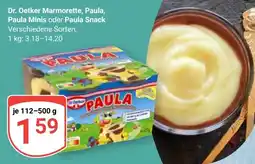 Globus Dr. Oetker Marmorette, Paula, Paula Minis oder Paula Snack Angebot