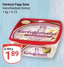 Globus Feinkost Popp Salat Angebot