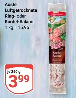 Globus Aoste Luftgetrocknete Ring oder Kordel-Salami Angebot