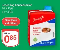 Globus Jeden Tag Kondensmilch Angebot
