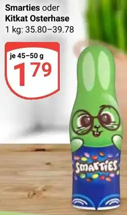 Globus Smarties oder Kitkat Osterhase Angebot