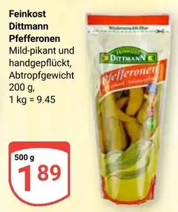 Globus Feinkost Dittmann Pfefferonen Angebot