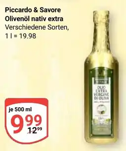 Globus Piccardo & Savore Olivenöl nativ extra Angebot