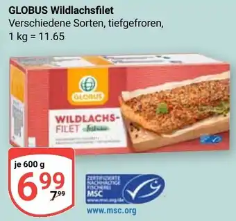 Globus GLOBUS Wildlachsfilet Angebot
