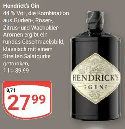 Globus Hendrick's Gin Angebot