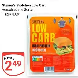 Globus Steiner's Brötchen Low Carb Angebot