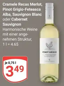 Globus Cramele Recas Merlot, Pinot Grigio-Feteasca Alba, Sauvignon Blanc oder Cabernet Sauvignon Angebot