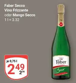 Globus Faber Secco Vino Frizzante oder Mango Secco Angebot