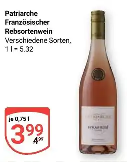 Globus Patriarche Französischer Rebsortenwein Angebot