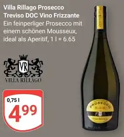 Globus Villa Rillago Prosecco Treviso DOC Vino Frizzante Angebot