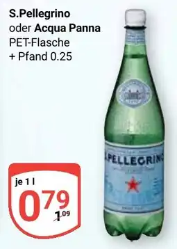 Globus S.Pellegrino oder Acqua Panna Angebot