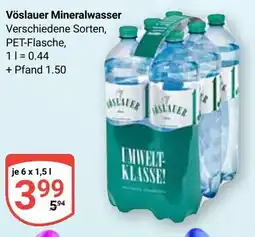 Globus Vöslauer Mineralwasser Angebot