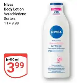 Globus Nivea Body Lotion Angebot