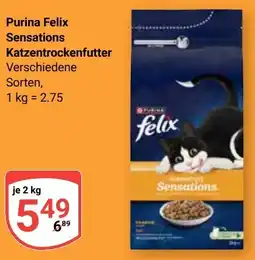 Globus Purina Felix Sensations Katzentrockenfutter Angebot