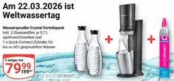Globus Sodastream Wassersprudler Crystal Vorteilspack Angebot