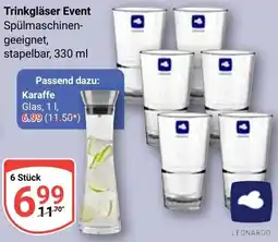 Globus LEONARDO Trinkgläser Event Angebot