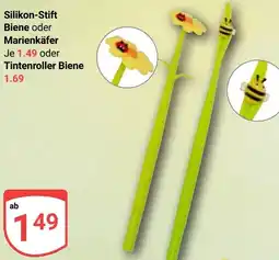 Globus Silikon-Stift Biene oder Marienkäfer oder Tintenroller Biene Angebot