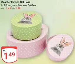 Globus Geschenkboxen-Set Hase Angebot