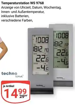 Globus techno line Temperaturstation WS 9768 Angebot