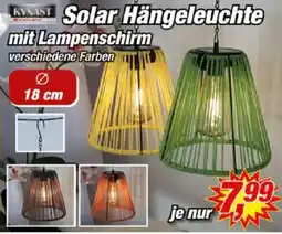 Posten Börse KAMST Solar Hängeleuchte mit Lampenschirm Angebot