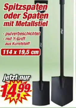 Posten Börse Spitzspaten oder Spaten mit Metallstiel Angebot