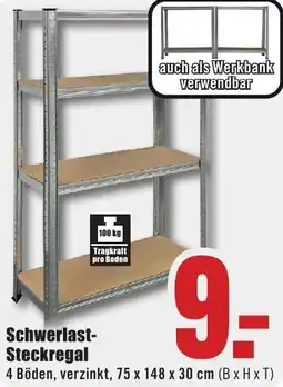 B1 Discount Baumarkt Schwerlast Steckregal Angebot