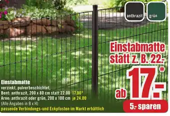 B1 Discount Baumarkt Einstabmatte Angebot