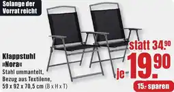 B1 Discount Baumarkt Klappstuhl Nora Angebot