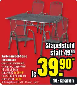 B1 Discount Baumarkt Gartenmöbel-Serie Toulouse Angebot
