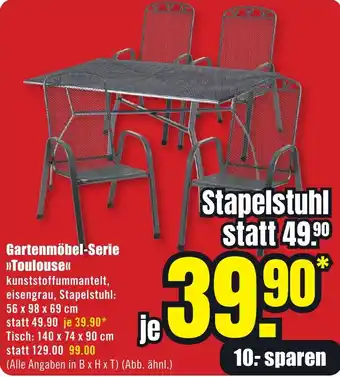 B1 Discount Baumarkt Gartenmöbel-Serie Toulouse Angebot